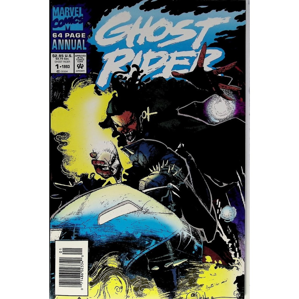 Marvel Comic Ghost Rider Annual‎ #1 1st Night Terror Newsstand 1993